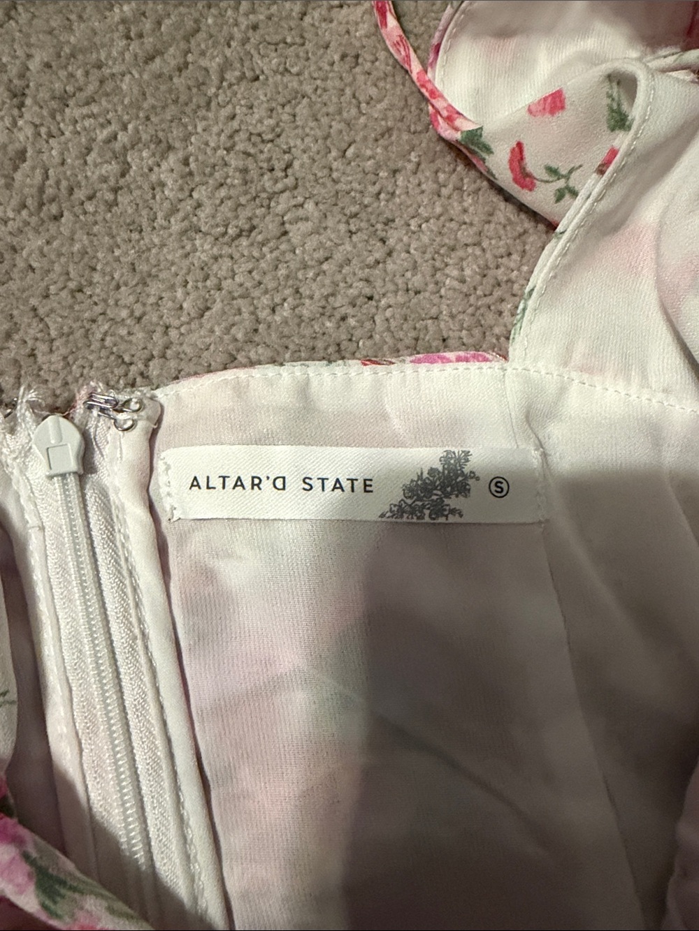 Altar'd State Pink Floral Ruffled Mini Dress - Picture 3 of 5